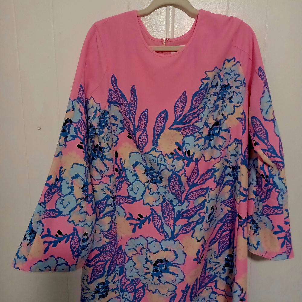 Lilly Pulitzer Pink and Blue Floral Mini Dress